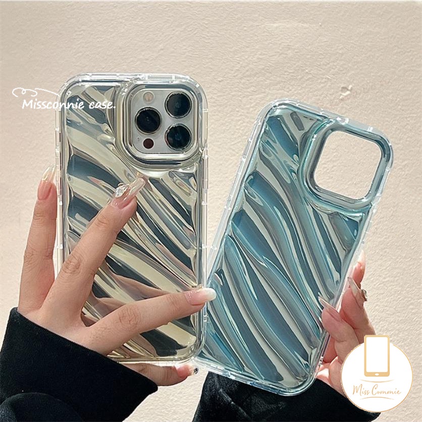 Casing Ponsel Pola Korgasi Stereo Kreatif 3D Kompatibel Untuk IPhone 7Plus Xr11 14 13 12 Pro Max6 6S 7 8 Plus X XS MAX SE 2020mewah Simple Mempesona Kartu Laser Soft Cover