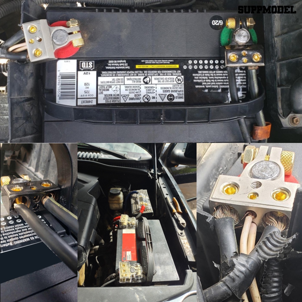[SM]2Pcs Terminal with Shims Protector Cover Heavy Duty Profesional Mobil AWG Terminal Konektor Perlengkapan Kendaraan