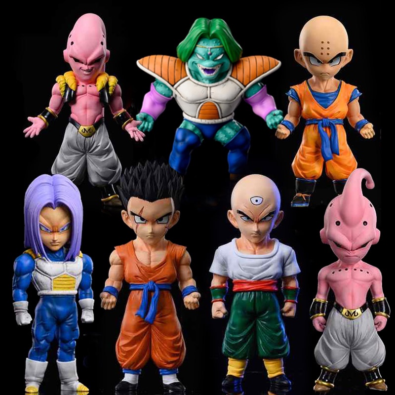 Dragon Ball Angka Gk Wcf Trunks Majin Buu Anime Figure Yamcha Krillin Zarbon Tien Shinhan Action Figure Model Pvc Mainan Boneka