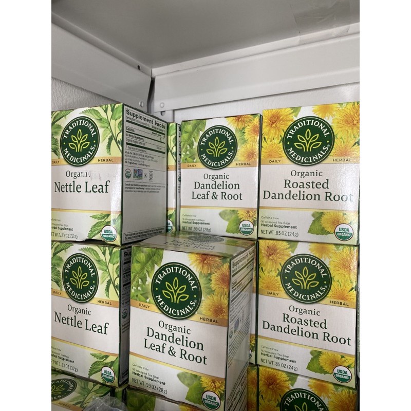 

Traditional Medicinals Organic Nettle Dandelion Root Raspberry Leaf Throat Coat Caffeine Free