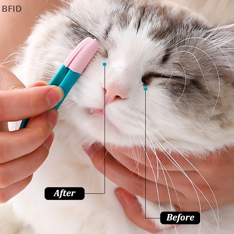 [BFID] Ramah Lingkungan Kitten Eye Rub Handheld Cat Eye Lap Gosok Mata Poo Brush Cleaning Reusable Buckle Design Sisir Hewan Peliharaan Sikat Noda Air Mata [ID]