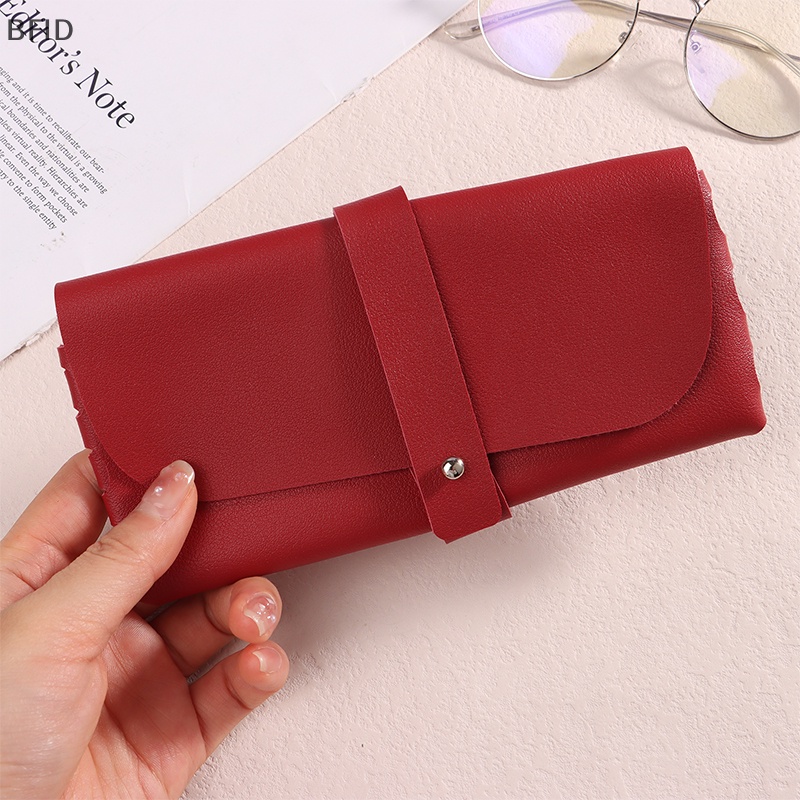 [BFID] 1pc Kotak Kacamata Wanita Kulit Lembut Tas Kacamata Fashion Portable Sunglasses Box [ID]