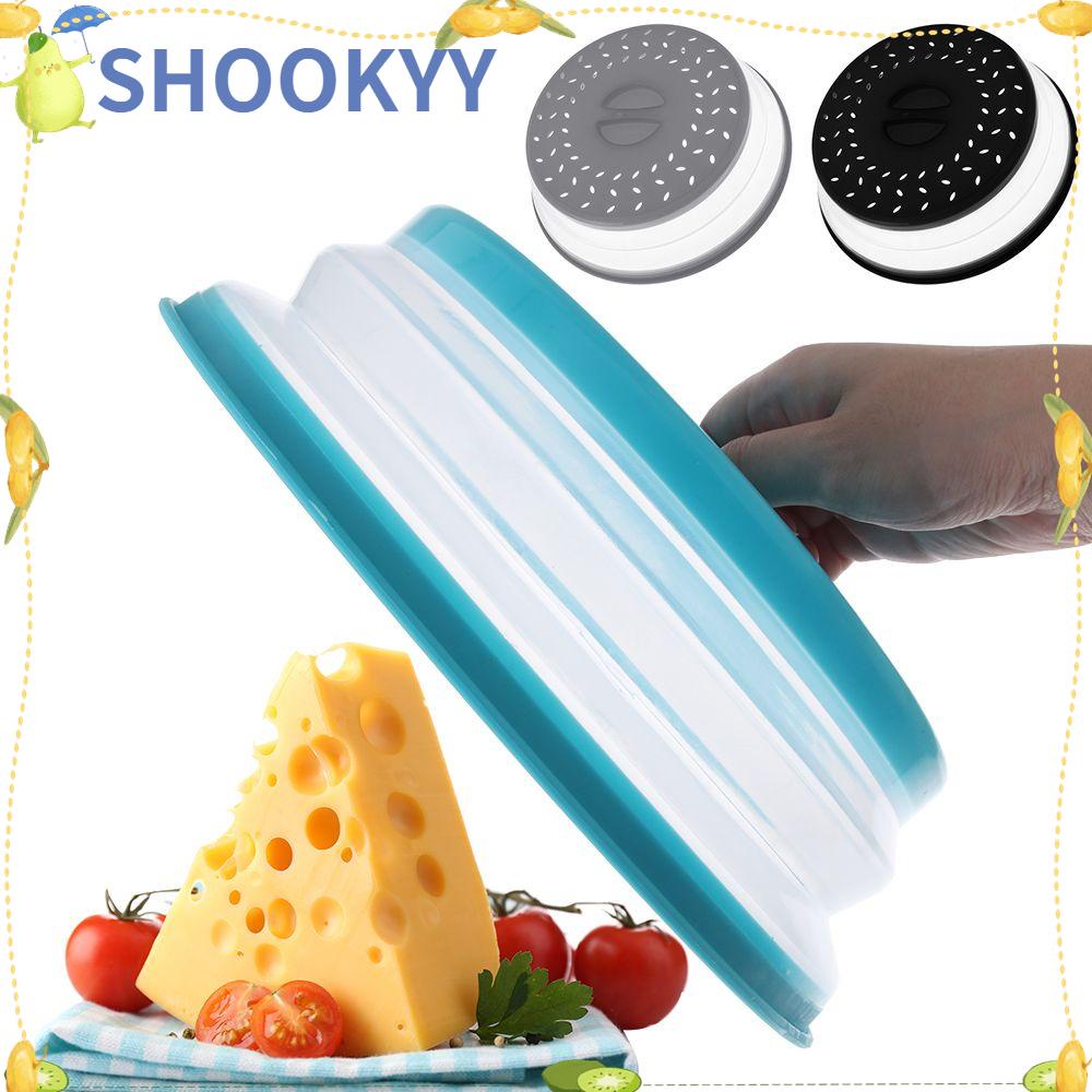 Chookyy Collapsible Microwave Cover Tutup Saringan Buah Sayur Praktis Layar Splatter Lipat