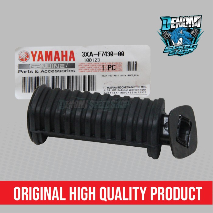 Karet Besi Footstep Foot Step Belakang Kanan kiri Yamaha F1ZR FIZR F1Z FIZ R RX King Vega Old Original YGP