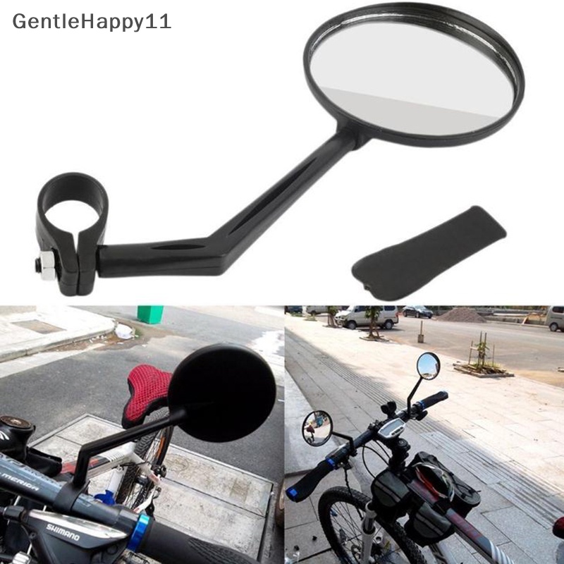 Gentlehappy 1pasang Cycling Riding Bicycle Bike Reflektor Kaca Spion Rotasi 360id