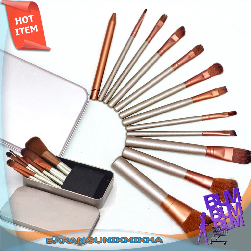 Make Up Brush Set Kuas 7 in 1 / 12 in 1 Kuas Kosmetik - BUM