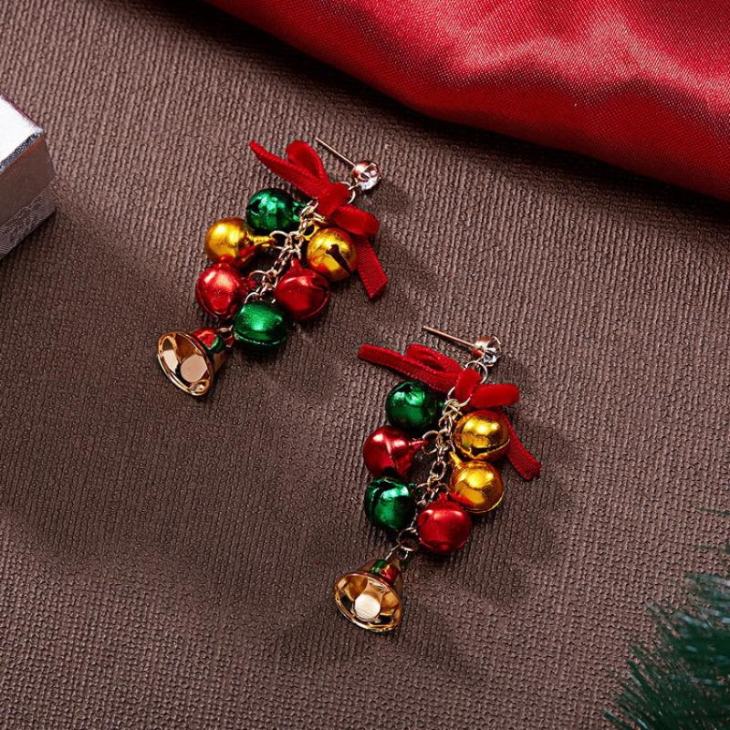 [FRA] Anting Busur Lonceng Fashion Dan Sederhana Anting Natal