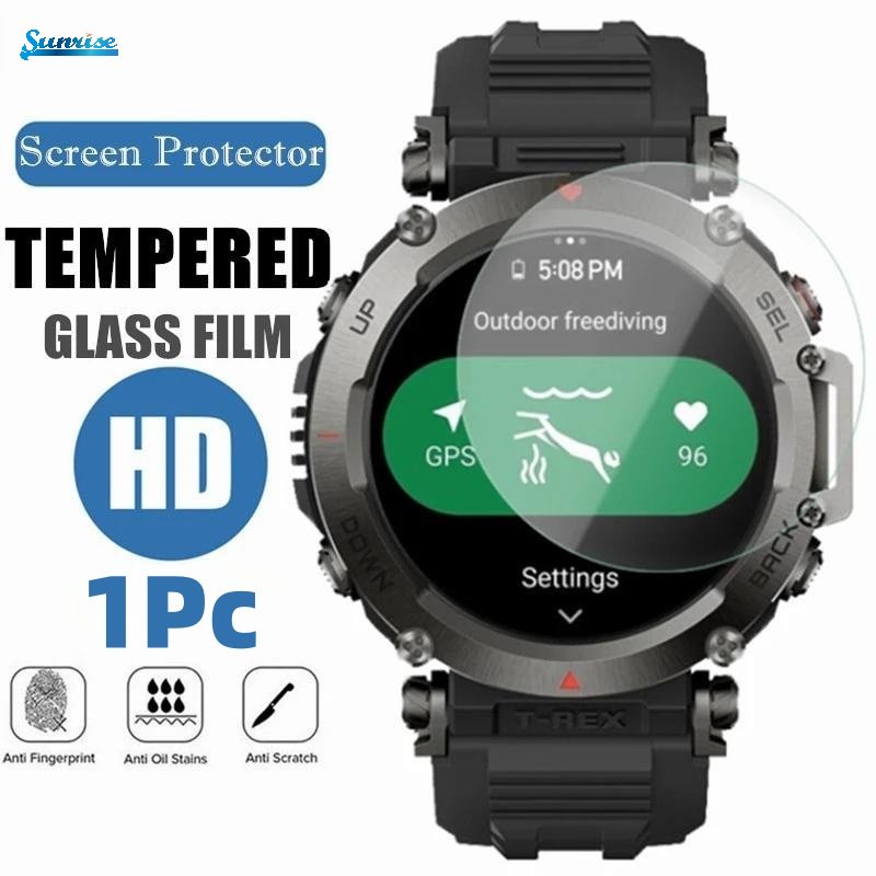 Hd Kualitas Tinggi Transparan Smart Watch Screen Protector Peningkatan Halus Anti-fingerprint Tempered Glass Screen Film Untuk Amazfit GT-Rex Ultra