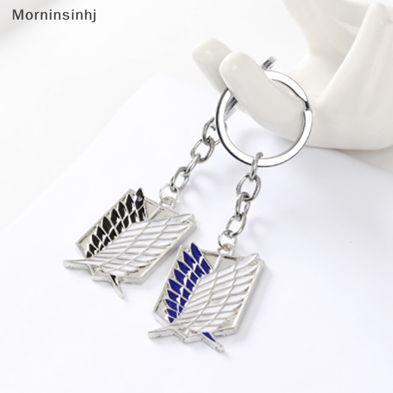 Mornin Gantungan Kunci Attack On Titan Wings of Liberty Freedom Scoug Legion Eren Keyring id