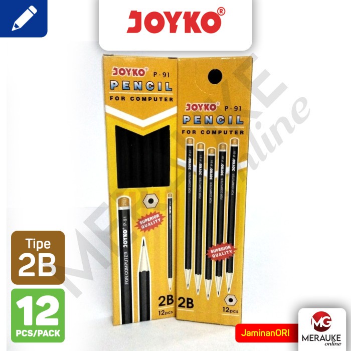 

Pensil Joyko P-91 | 2B | 1 Box 12 Pcs