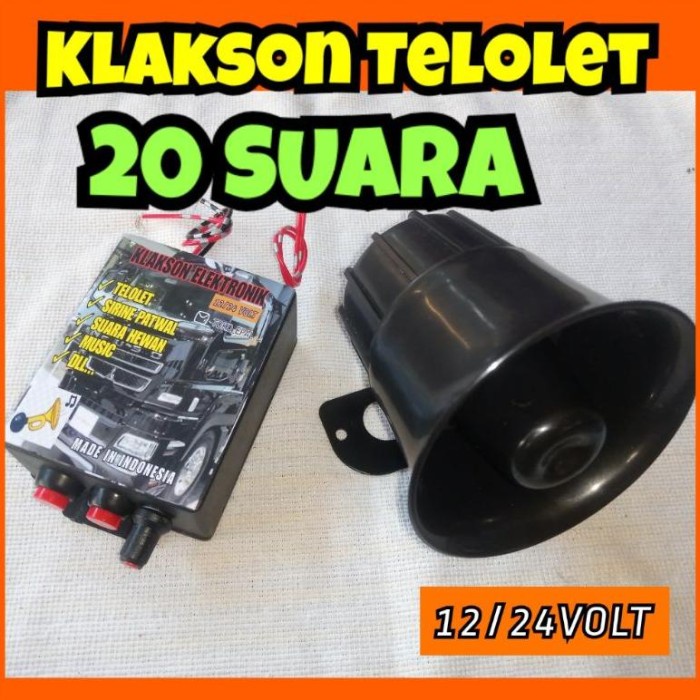 klakson telolet elektrik murah klakson mobil motor 12 24 VOLT - 12 VOLT, MODUL + TOA