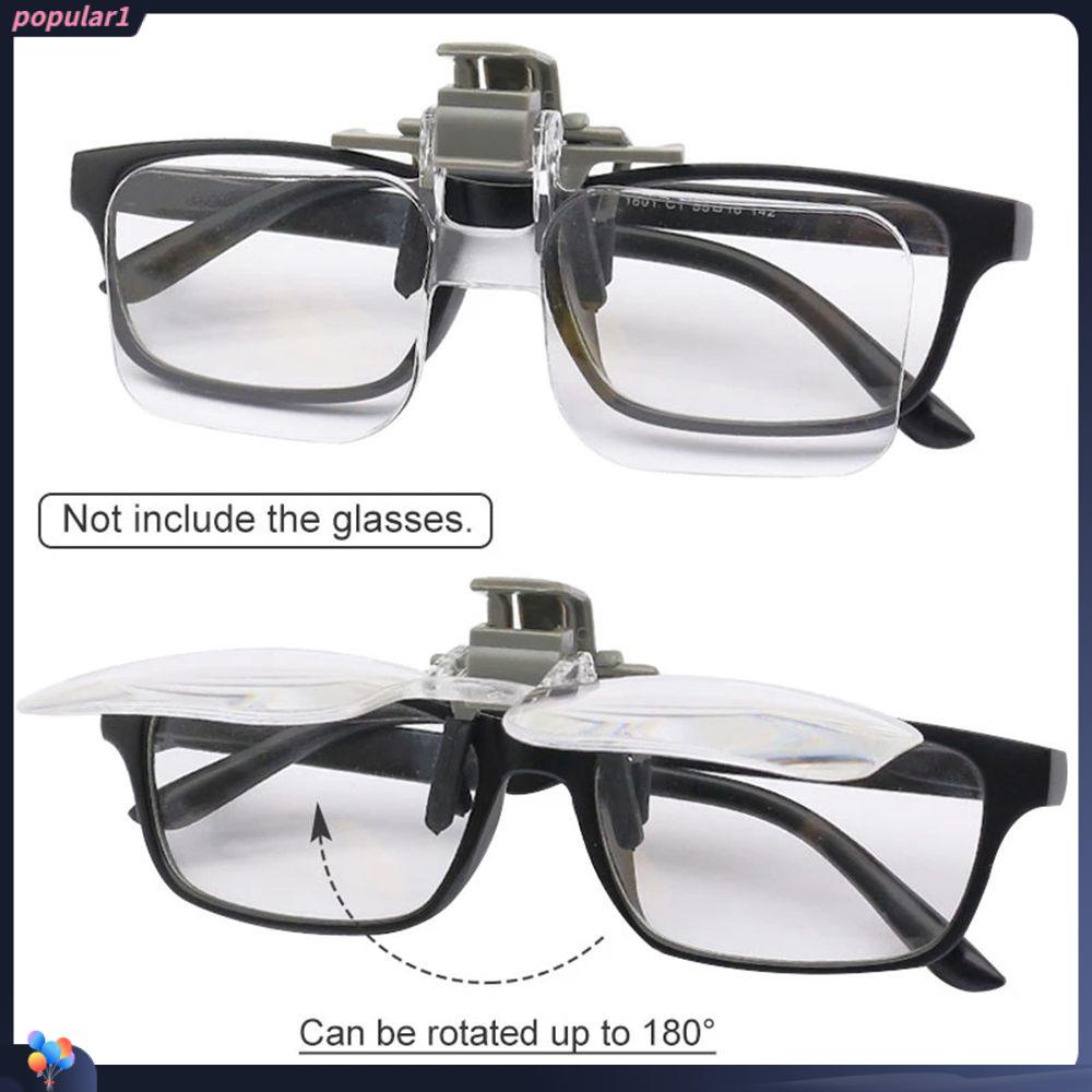 POPULAR Populer Magnifier High Quality HD Untuk Kerajinan Menjahit Peta Membaca Dengan Klip Loupe