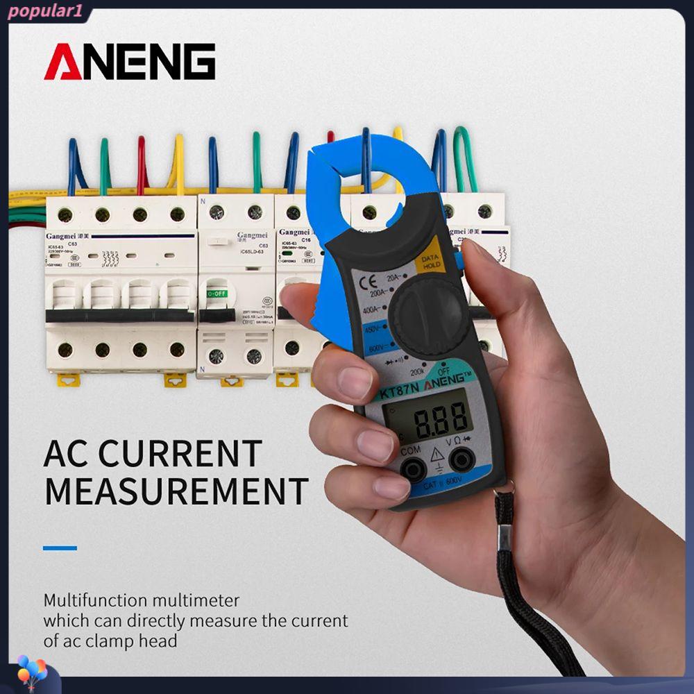 POPULAR Populer Digital Clamp Meter Presisi Tinggi Ammeter DC/AC Tester Arus Listrik