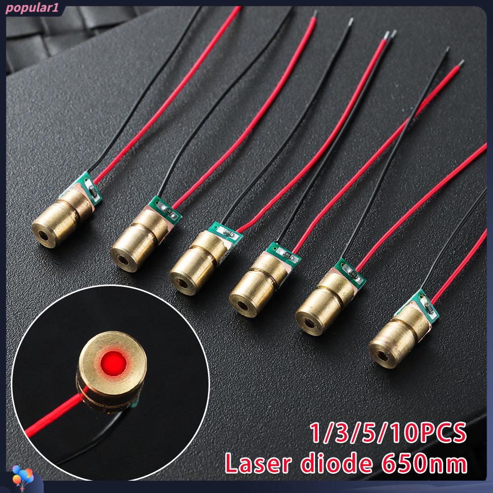 POPULAR Populer1/3 /5 /10pc Dioda Laser Modul Dioda Dot Kepala Tembaga Mini 5jt watt