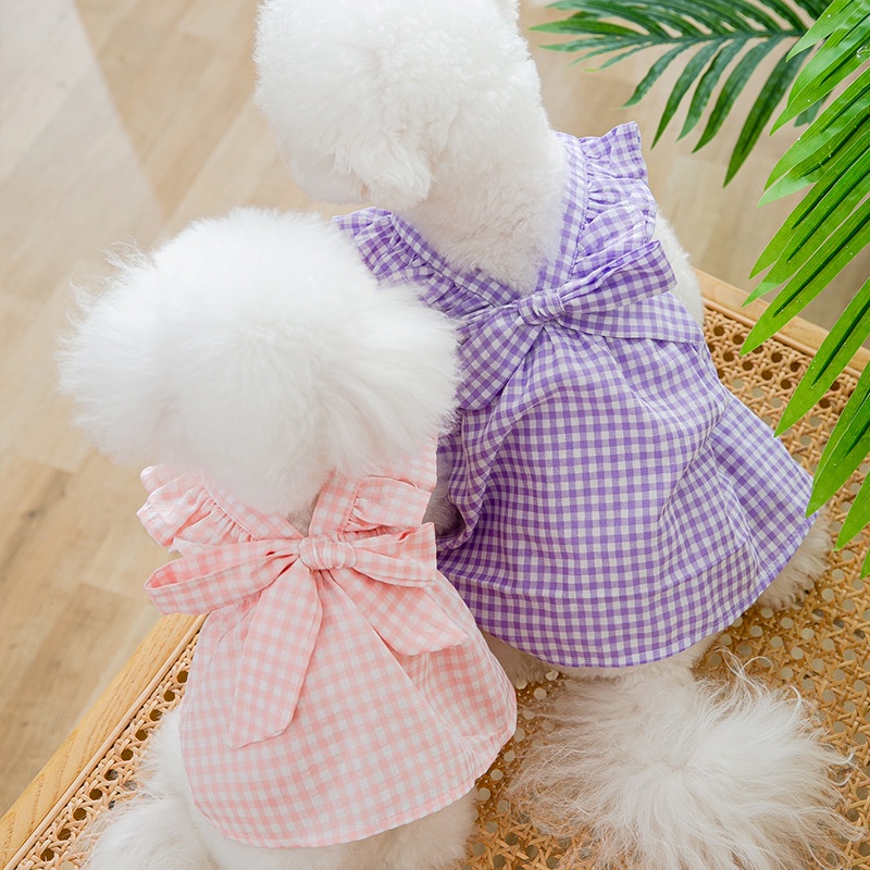 [randomfinds] RIBBON Dog Cat Dress Premium Impor / Baju Anjing Kucing Dress Anabul