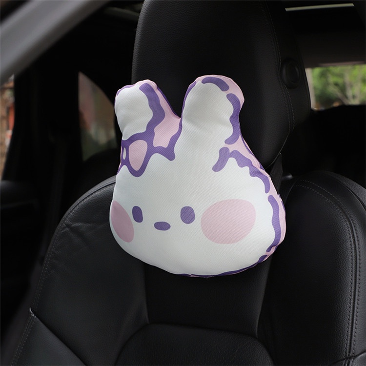 Bantal Leher Beruang Kartun Mobil, Bantal Lucu Kreatif Mobil