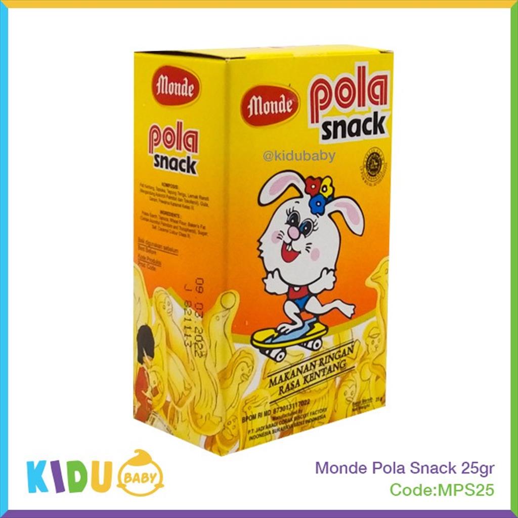 Snack Cemilan Biskuit Bayi &amp; Anak Monde Pola Snack 25gr