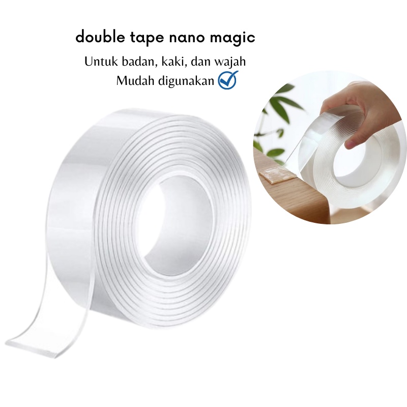 

GOS -D410- Double Tape Isolasi Selotip 2 Sisi - Double Tape Bening Multifungsi