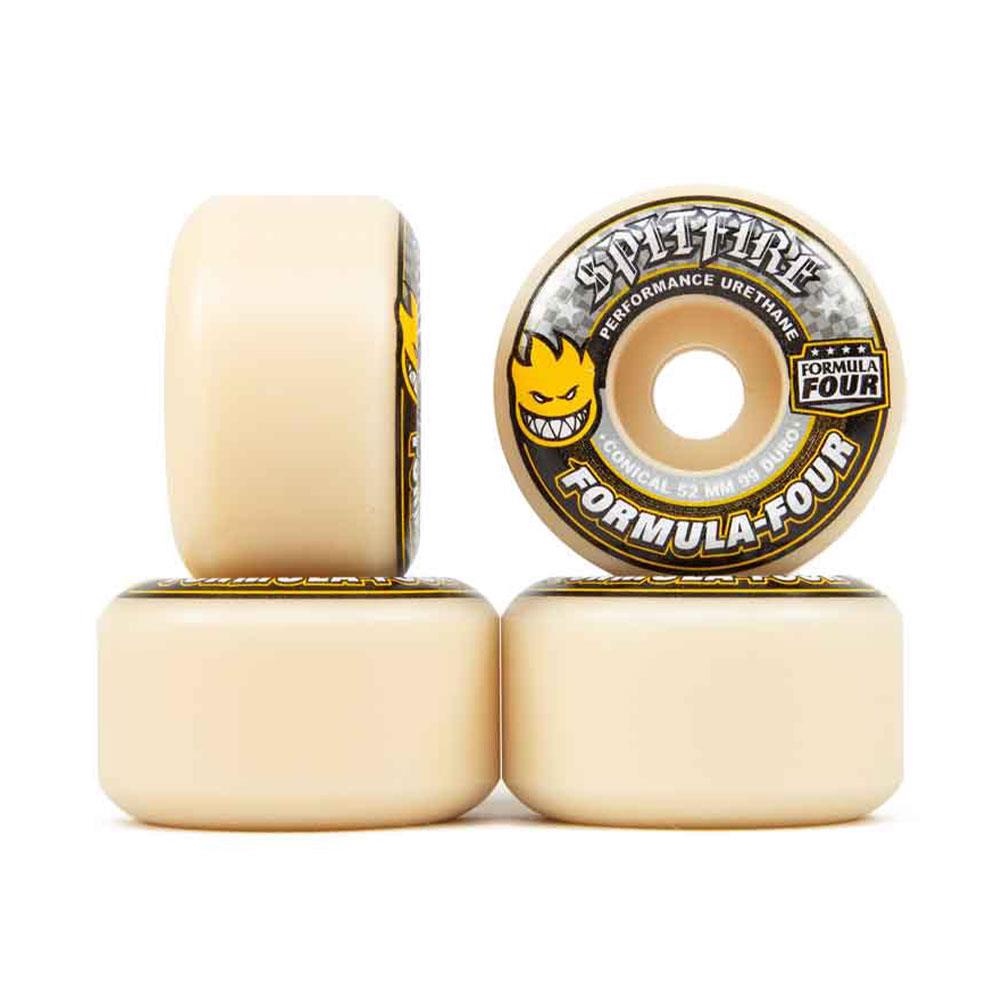 Spitfire Wheels Formula Four Conical 52mm 99D Yellow