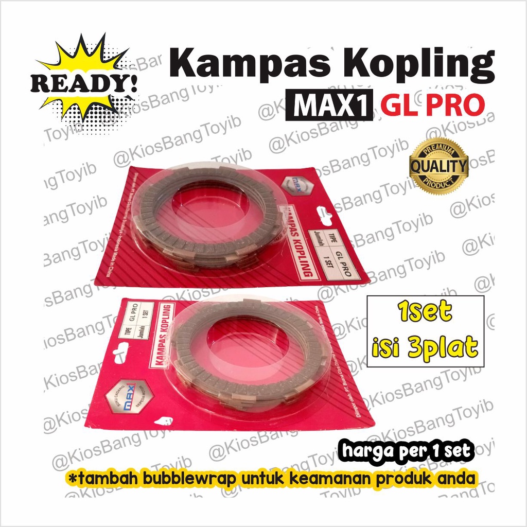 1set Kampas Plat Kopling Honda GL PRO 6pc (Max1)