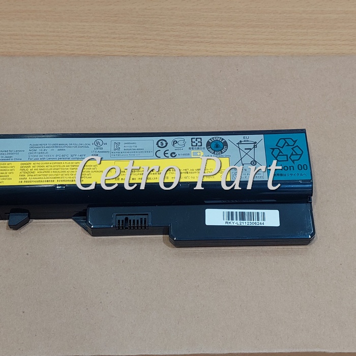 Baterai Batre Laptop Lenovo G460 G570 G565 G560 G470 G475 G575 -NEW