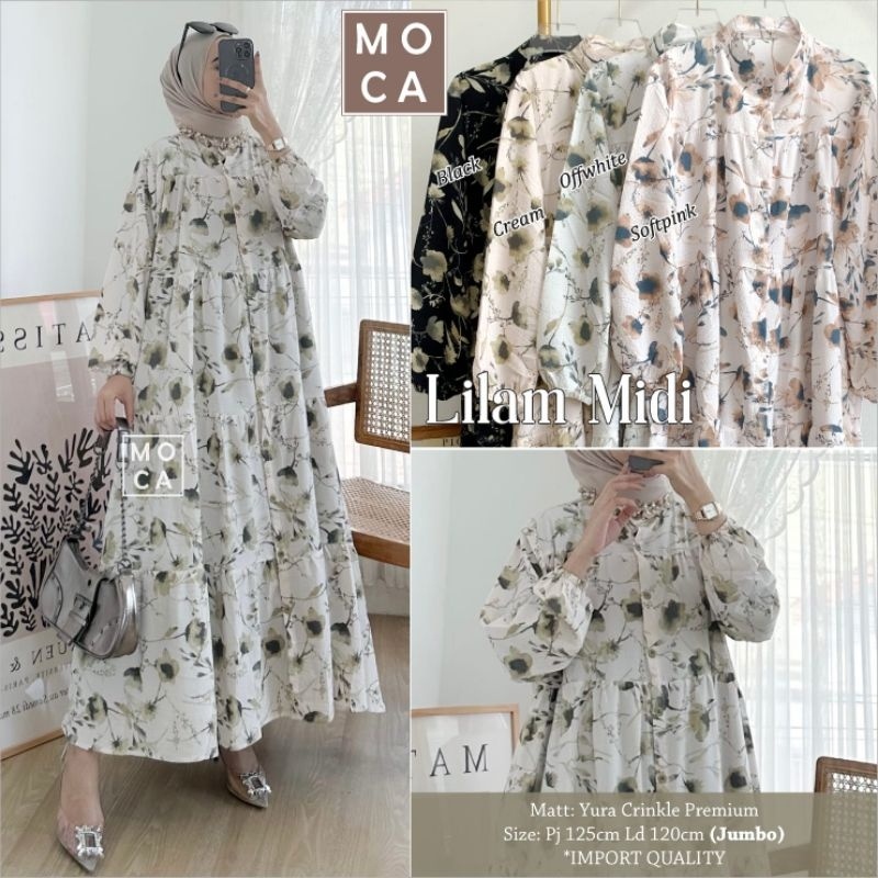 LILAM MIDI Jumbo ORI MOCA | Ld120 Yura Crinkle Premium