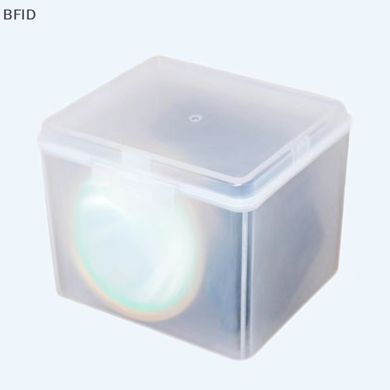 [BFID] Flip Storage Box Kotak Penyimpanan Desktop Transparan LED Headlight Packaging Box Pakai Lampu Kepala Kotak Plastik [ID]