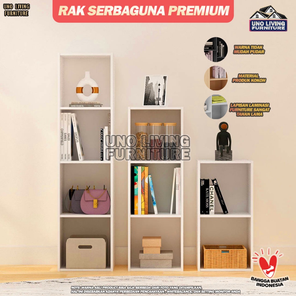 RSG 3 SUSUN RAK SERBAGUNA RAK BUKU SERBAGUNA 3 SUSUN LEMARI BUKU RAK SEPATU RAK KAYU RAK SERBAGUNA MURAH