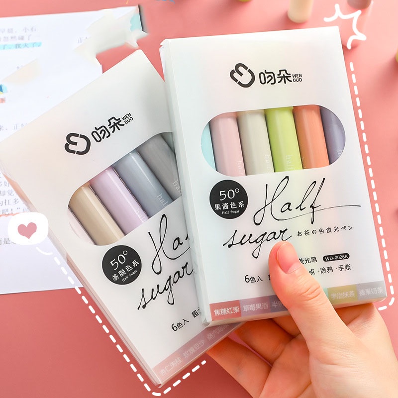 Stabilo 6 Isi Warna Gaya Korea Untuk Pelajar Warni Pastel