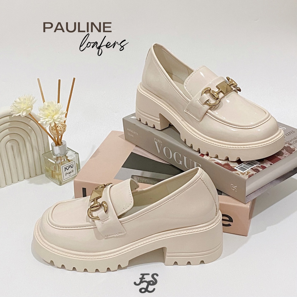 LUMMYSHOP SEPATU WANITA PAULINE LOAFERS PANTOFEL SNEAKERS DOCMART PREMIUM IMPORT