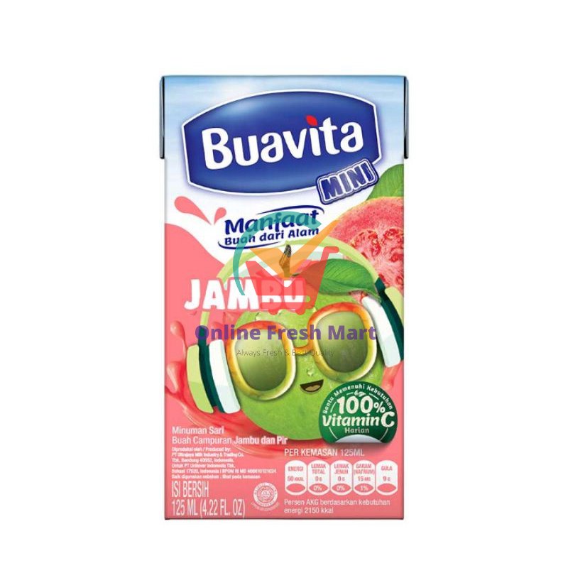 

125ml - Buavita Mini Guava jus buah asli siap minum