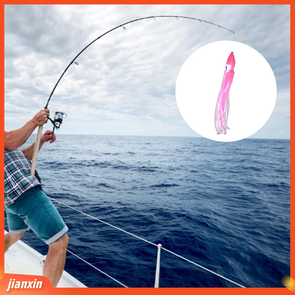 (In Stock) Umpan Pancing Eye-catching Ketangguhan Tinggi Rok Cumi Metal Alat Pemikat Air Asin Untuk Danau