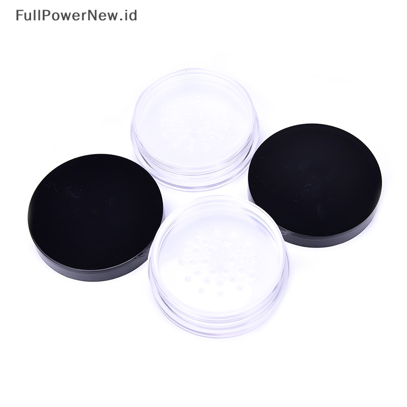 Power Kosong Isi Ulang Kosmetik Jar Pot Loose Face Powder Sifter Case Kotak Bedak ID