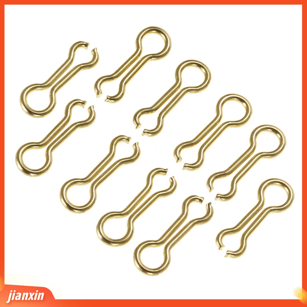 (In Stock) 100Pcs /Set Sinker Kawat Mata Sederhana Tahan Korosi Baja Emas Paduan Pemberat Memancing