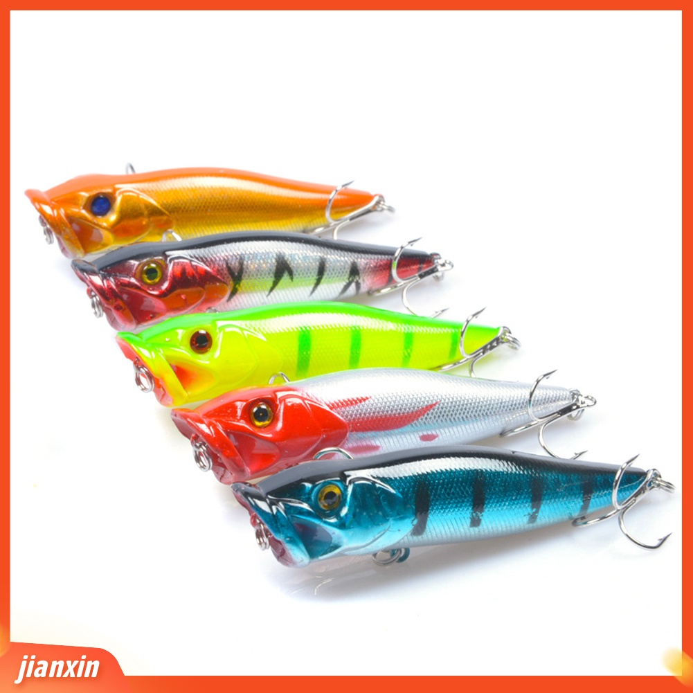 (In Stock) Popper Buatan Ikan Kecil Keras Wobblers Umpan Pancing Crankbait Hook Bait Tackle