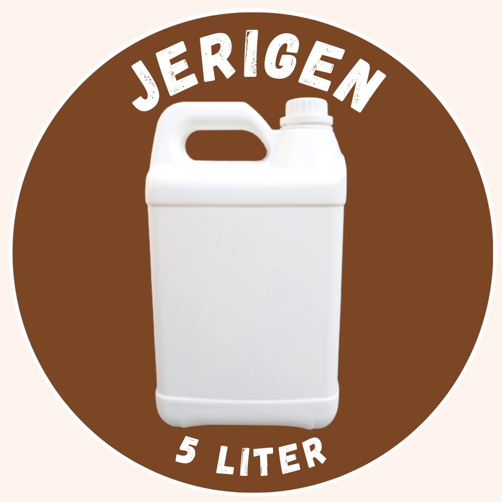 PROMO Jerigen 5 Liter TEBAL Bekas Safety Box (Jerigen) kemasan cairan kimia pembersih lantai alkohol hand sanitizer minuman refil parfum oli MINYAK