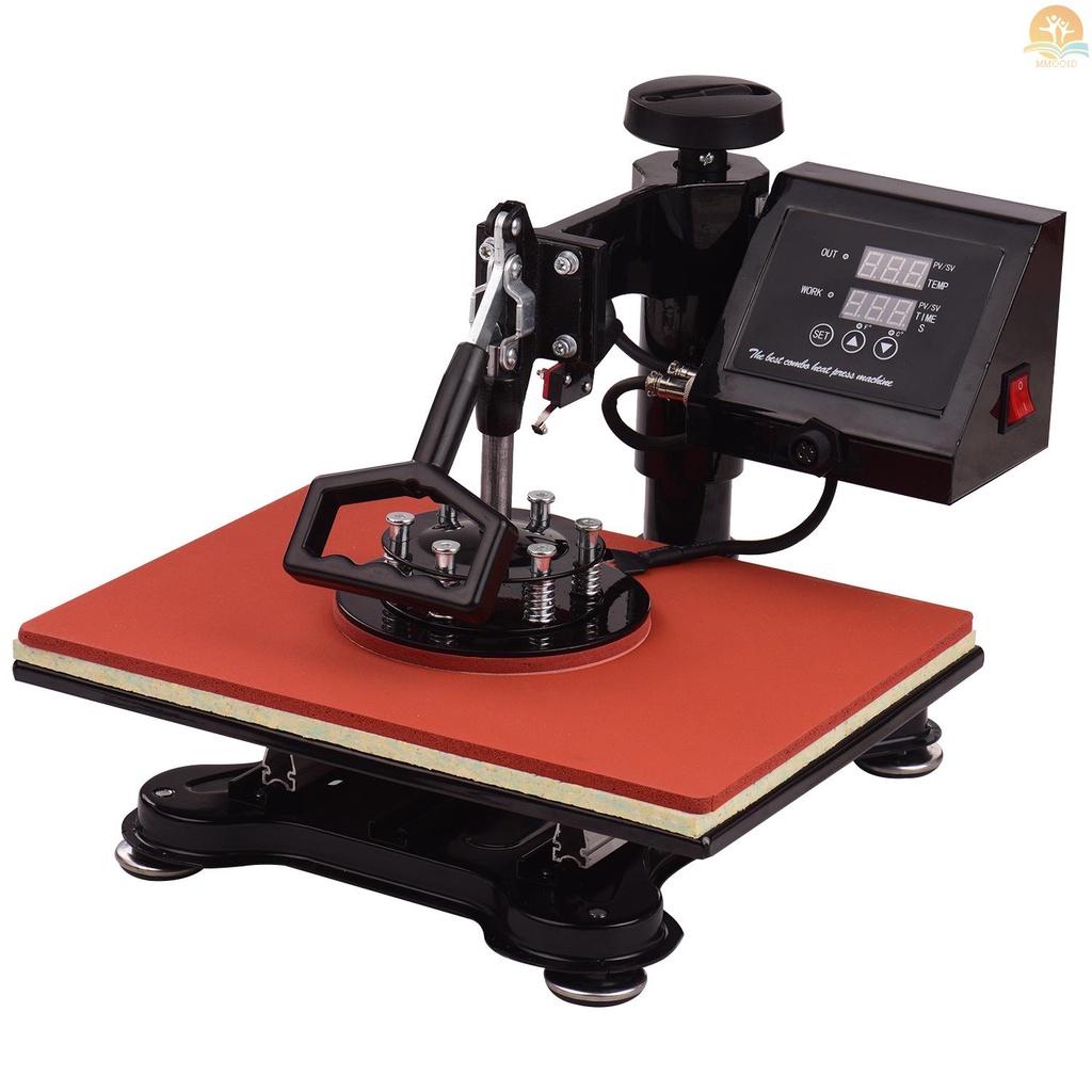 In Stock Aibecy 12 * 15 Inch Combo Heat Press Machine 5 in 1 Sublimation Heat Transfer Multifunction Machine 360-degree Rotation for T-shirt/Bag/ Cover/Plate/Cap/Hat/Mug