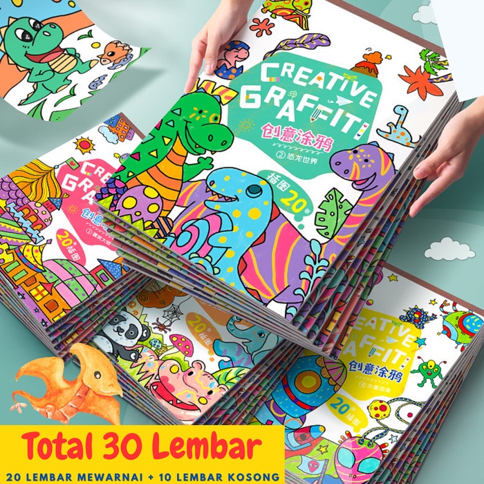 Buku Gambar Lukis Mewarnai Anak Sketchbook A4 ST0060