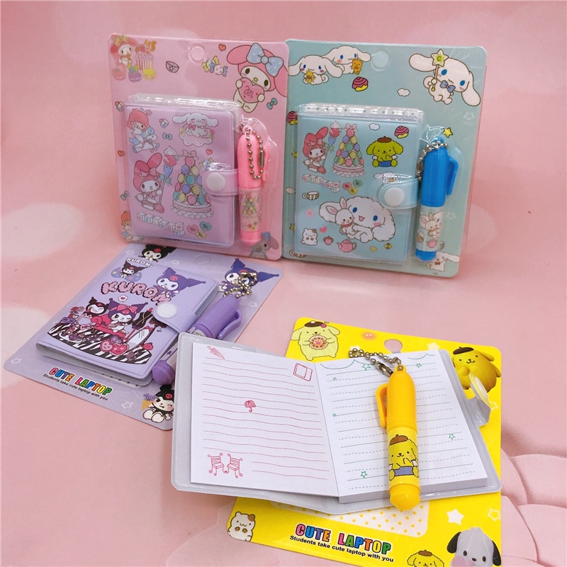 

STIPA Set Buku Diary dan Pena Karakter Note Book Note Diari Ballpoint Pen Motif Anak DIARYPEN