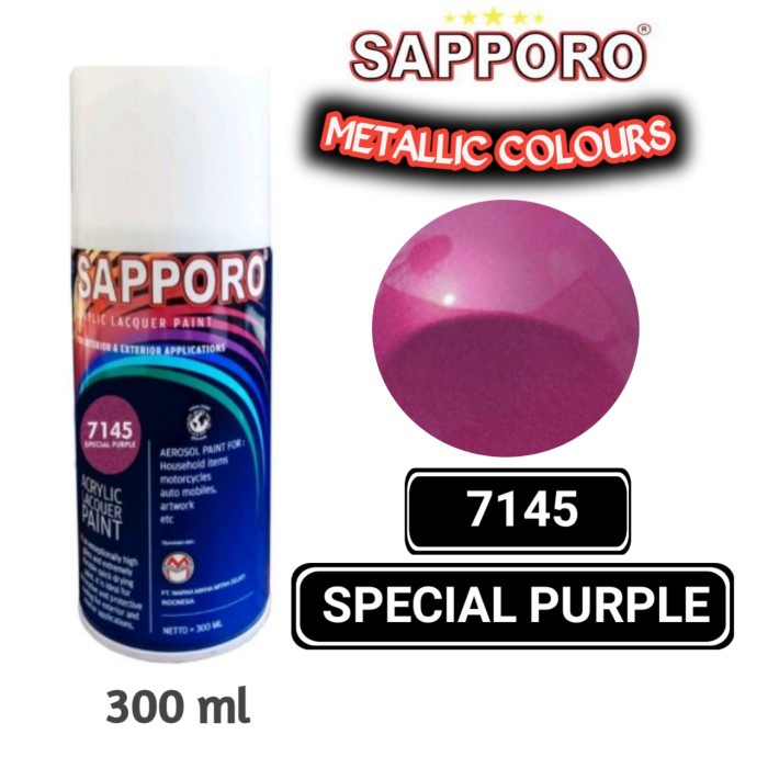 

7145 SPECIAL PURPLE SAPPORO STANDAR 300ml Cat Semprot Pylok Pilok