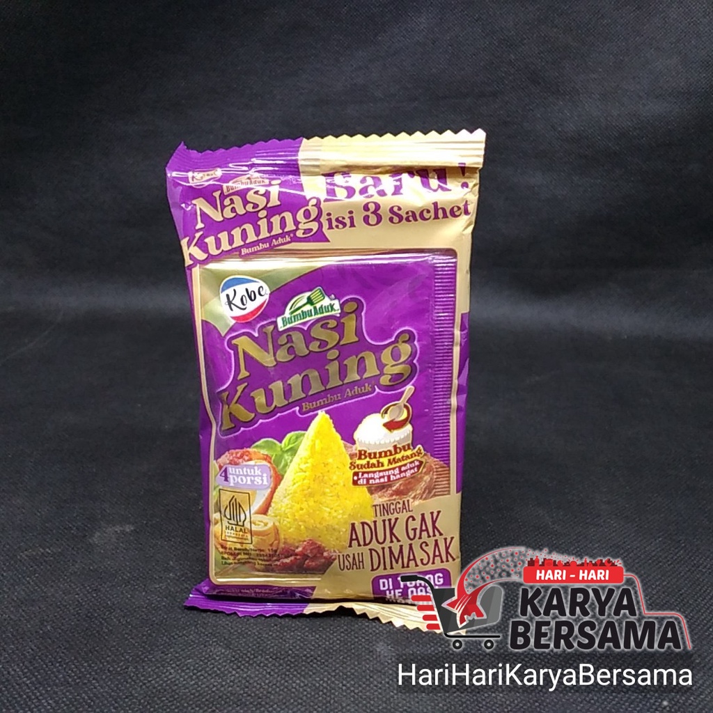 

KOBE BUMBU ADUK NASI KUNING ISI 3'S X 15GR