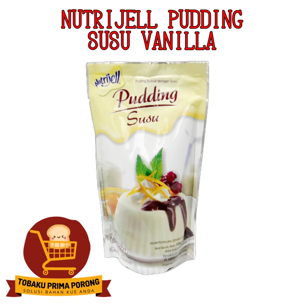 

Nutrijell Pudding Susu Vanilla Pouch - bubuk jeli pudding - bahan pudding