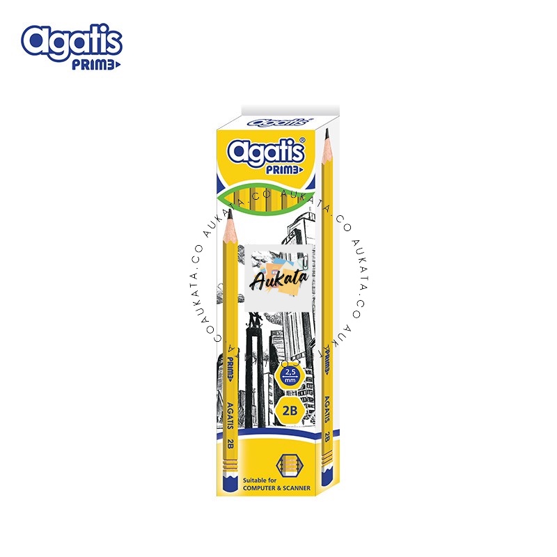 

Agatis - Pensil Tulis Prime 2B - 1 Box isi 12 Pcs