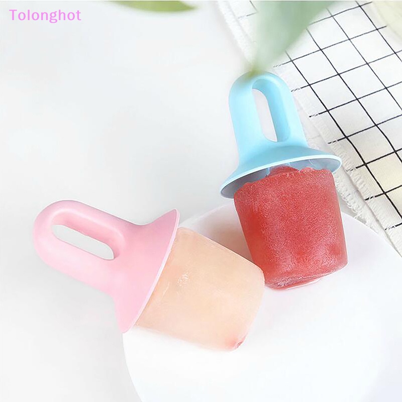 Tolonghot&gt; 1Pc Cetakan Es Krim Popsicle Mini Dengan Penutup Cetakan Es Pop Plastik Set Anak Bayi Buah Milkshake Ice Cream Mold Alat Dapur well