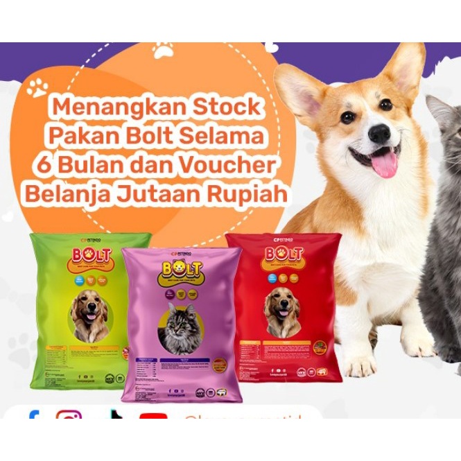 Bolt Dog 1kg Makanan Anjing Dog Food