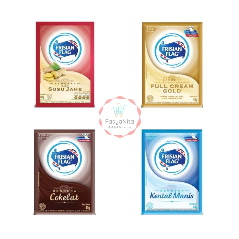 

[6 SACHET] FRISIAN FLAG Indomilk Enak SUSU KENTAL MANIS BENDERA 40gr ALL VARIANT