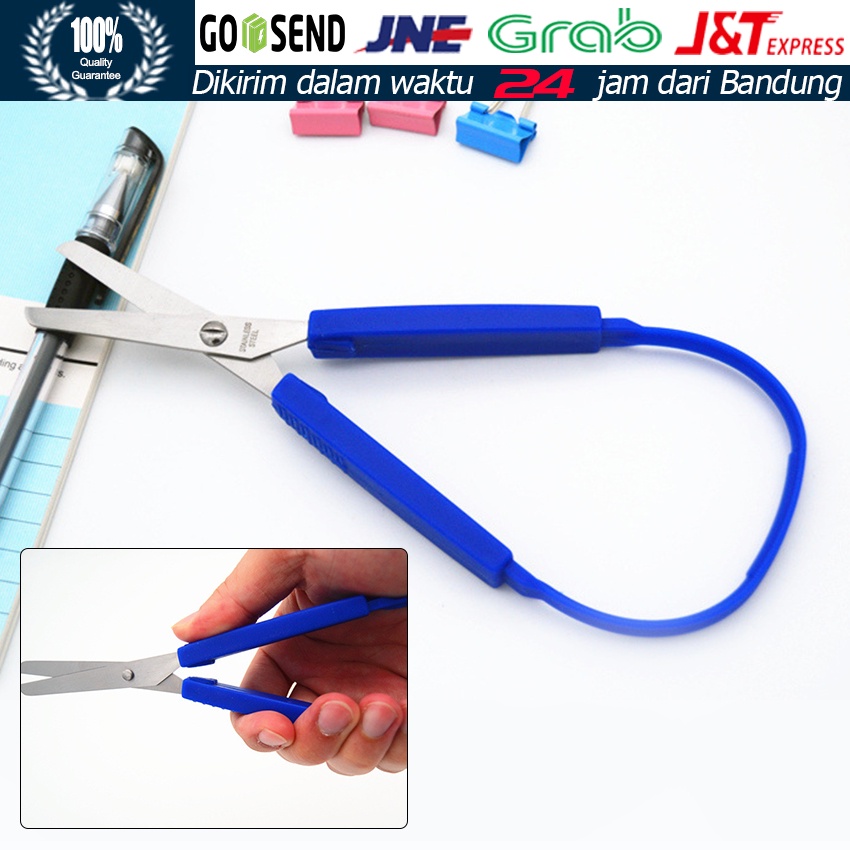 

Loop Scissor Stainless Steel Grip / Gunting Nyaman Alat / Pemotong Anak Sekolah Scrapbooking Kerajinan Alat Tulis