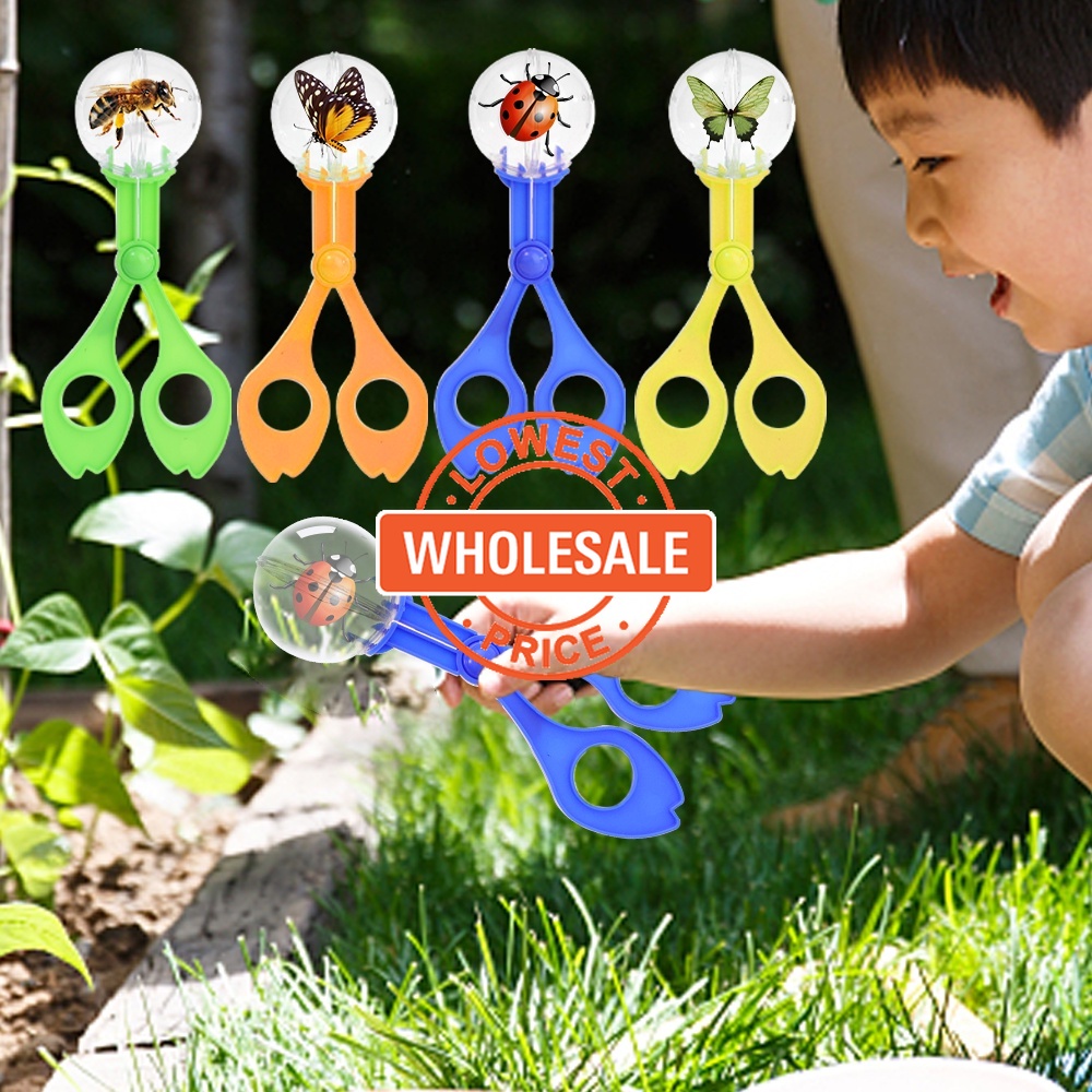 [Grosir] Mainan Perangkap Serangga Bentuk Gunting Anak/Mainan Perangkap Serangga Praktis Multifungsi/Alat Penjepit Capit Bug Scooper Plastik/Perlengkapan Perangkap Serangga Outdoor Portabel