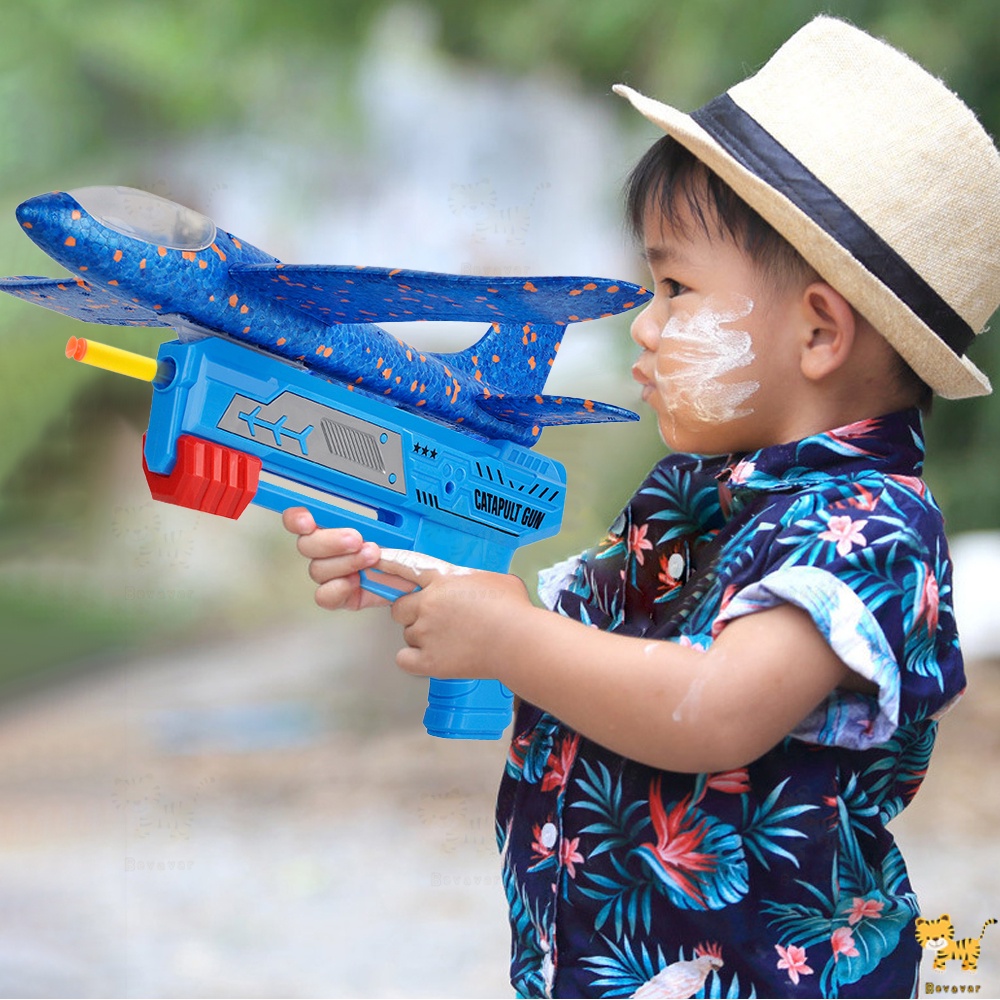 ID Bevavar Mainan Pistol Tembak Pesawat Terbang/Mainan Pistol Tembak Tembakan/Mainan Outdoor Anak