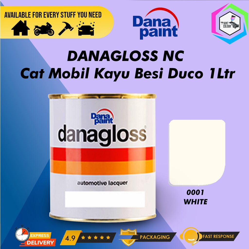 DANAGLOSS 0001 White - Cat Mobil Kayu Besi Duco - ECER